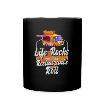 Food truck street food food truck - Full Colour Mug - black - Front
