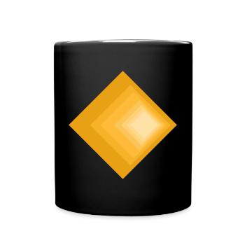 Gradient design - Full Colour Mug - black - Front