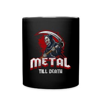 Métal Noir Métal Guitare Heavy - Mug uni - noir - Devant