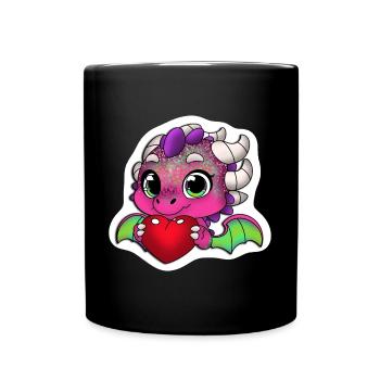 Love - Tasse einfarbig - Schwarz - Vorne