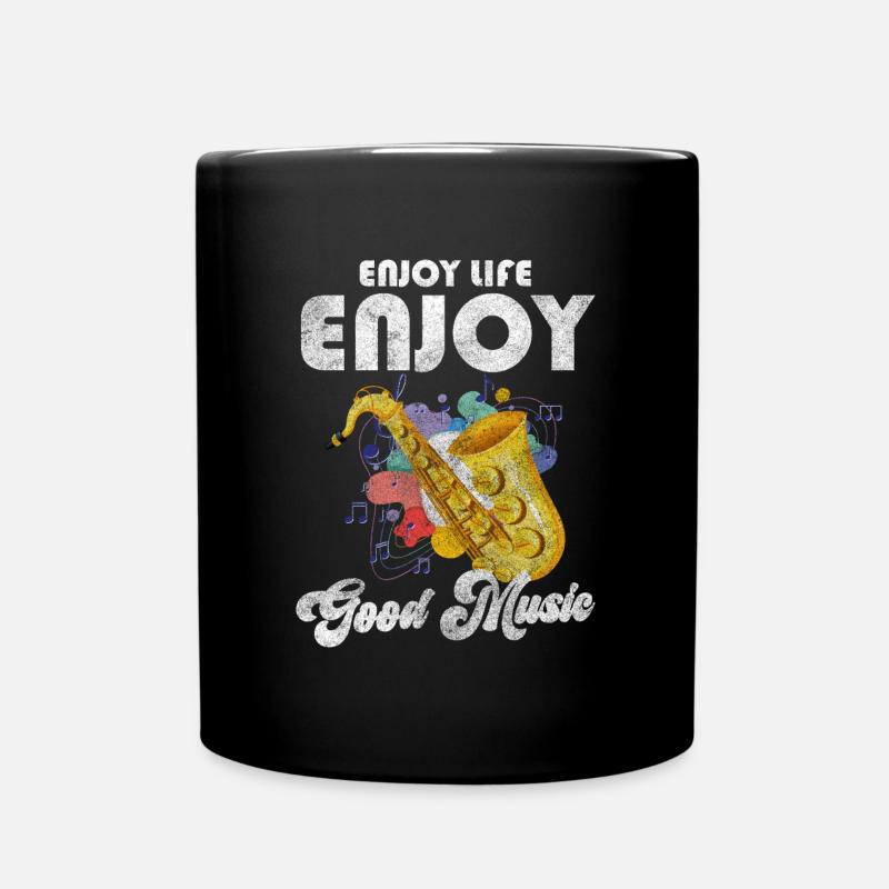 Musicien de rue, performance créative - Mug uni - noir