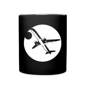 Aviator Drawing - Full Colour Mug - black - Front
