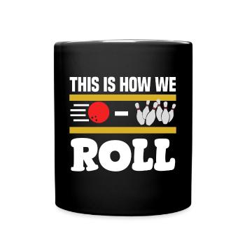 bowling - Tasse einfarbig - Schwarz - Vorne