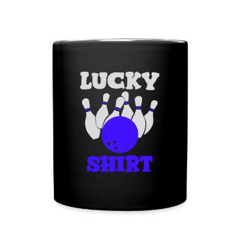 chemise porte-bonheur bowling - Mug uni - noir - Devant