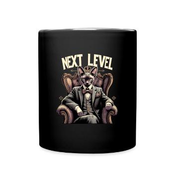 Cornish Rex Suit Next Level Cat Gift - Full Colour Mug - black - Front