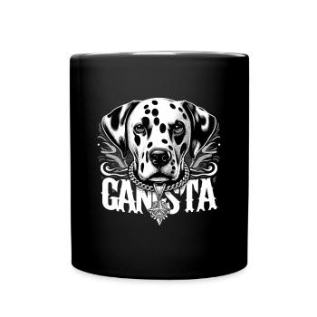 Dalmatien Gangsta Gangster Chien Cadeau - Mug uni - noir - Devant