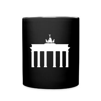 Berlin Brandenburger Tor - Tasse einfarbig - Schwarz - Vorne