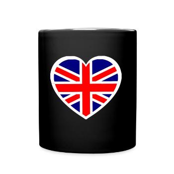 The British Heart - Full Colour Mug - black - Front