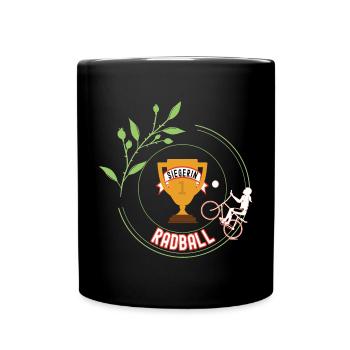 Radball Siegerin Radballerin Spielerin Turnier - Tasse einfarbig - Schwarz - Vorne