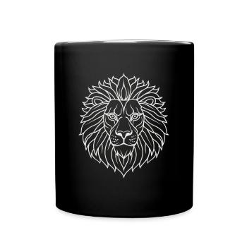Psychedelic Lion Mandala - Mug uni - noir - Devant