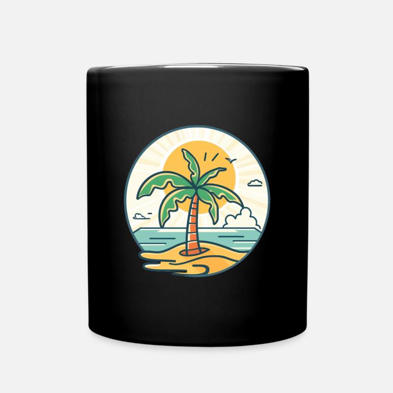 Sun Island Palm Magic - Full Colour Mug - black