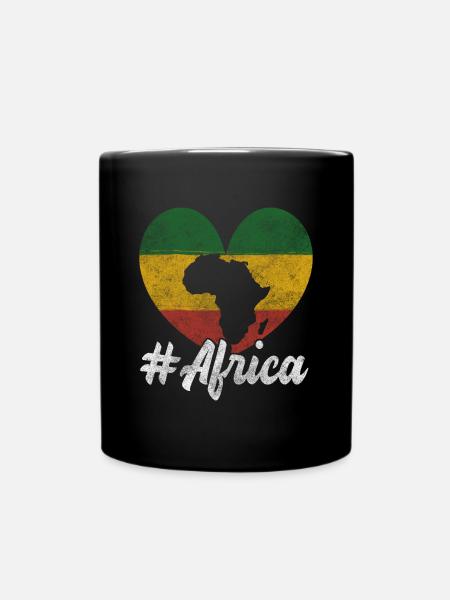 Afrika Natur Afrikaner - Tasse einfarbig - Schwarz