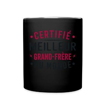 Certified Best Big Brother In The World Big Brother - Full Colour Mug - black - Front