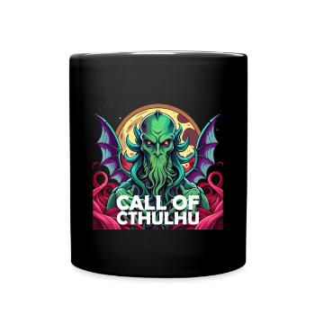 Cthulhu Lord & Savior Monster Horror T-Shirt - Tasse einfarbig - Schwarz - Vorne