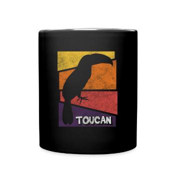Toucan Jungle Rainforest Rare - Full Colour Mug - black - Front