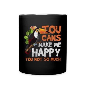 Nature South America Exotic Toucans - Full Colour Mug - black - Front