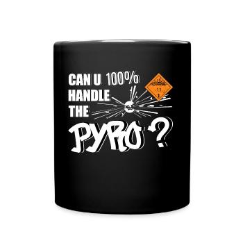 Pyro Feuerwerk - Tasse einfarbig - Schwarz - Vorne
