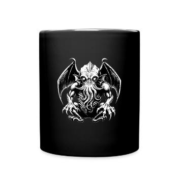 Cthulhu Lord & Savior Monster Horror T-Shirt - Tasse einfarbig - Schwarz - Vorne