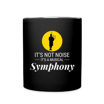 Instrument de joueur de cornemuse Musique écossaise - Mug uni - noir - Devant