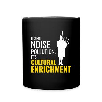 Instrument de joueur de cornemuse Musique écossaise - Mug uni - noir - Devant