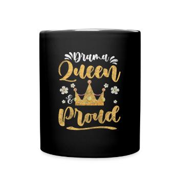 Crown Acting Spotlight Whining - Full Colour Mug - black - Front