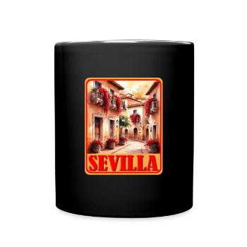 Sevilla andalusien - Tasse einfarbig - Schwarz - Vorne