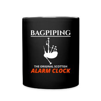 Instrument de joueur de cornemuse Musique écossaise - Mug uni - noir - Devant