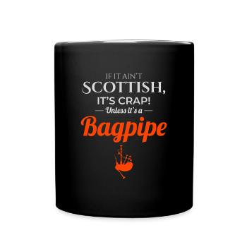 Instrument de joueur de cornemuse Musique écossaise - Mug uni - noir - Devant