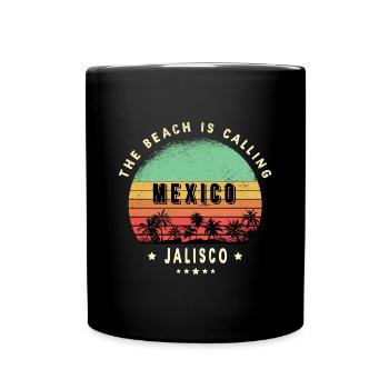 Motif du désert de cactus de Jalisco Mexico - Mug uni - noir - Devant