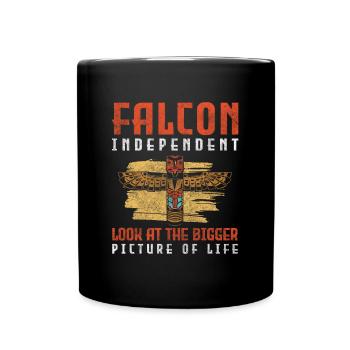 Totem Spiritual Freedom Art - Full Colour Mug - black - Front