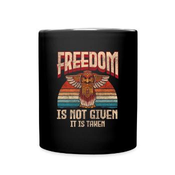 Native American Ritual Wisdom Symbols - Full Colour Mug - black - Front