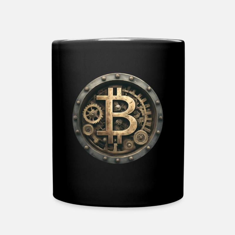 Die Bitcoin-Maschine - Tasse einfarbig - Schwarz