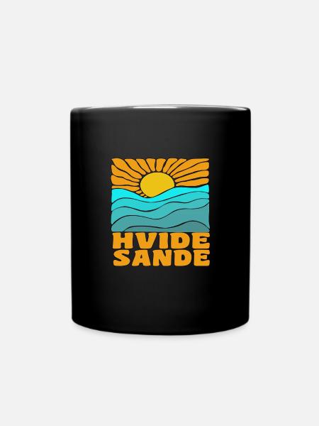 Hvide Sande Dänemark - Tasse einfarbig - Schwarz