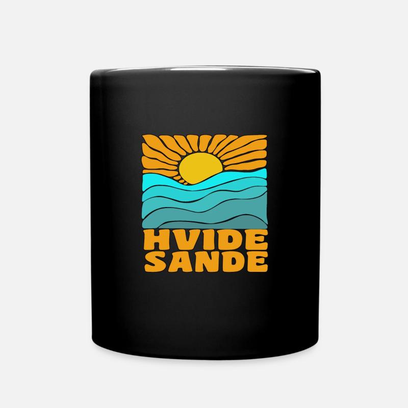 Hvide Sande Dänemark - Tasse einfarbig - Schwarz