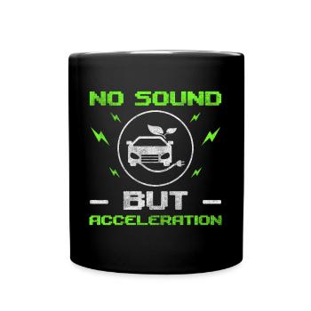 Electric Car Vehicle Modern - Full Colour Mug - black - Front