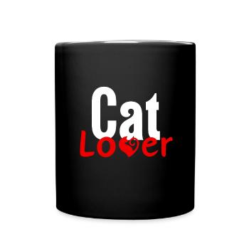 Cat Love - Full Colour Mug - black - Front