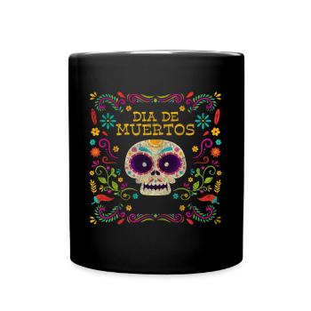 Dia de Muertos Skeleton - Full Colour Mug - black - Front