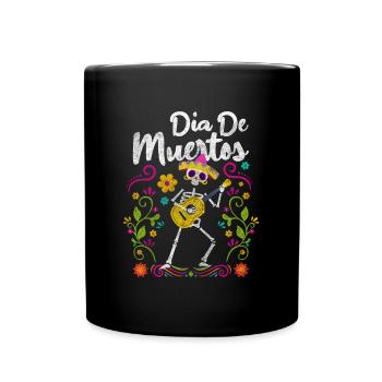Commémoration des os de la fête du Mexique - Mug uni - noir - Devant