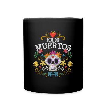 Holiday Feast of the Dead Tradition - Full Colour Mug - black - Front