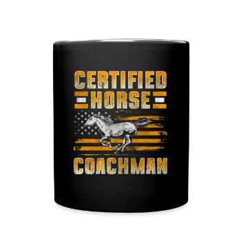 Carter Horse Horsepower Cavalier - Mug uni - noir - Devant