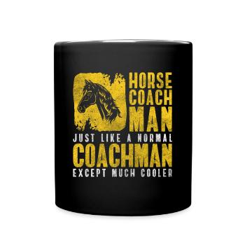Horse-drawn carriage riding Guest Rider - Full Colour Mug - black - Front