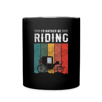 Métier de calèche Métier - Mug uni - noir - Devant
