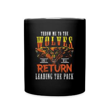 Légendes de la chasse au loup - Mug uni - noir - Devant