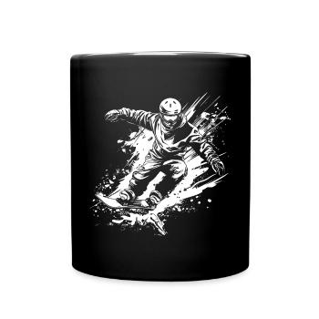 Snowboarders - Full Colour Mug - black - Front