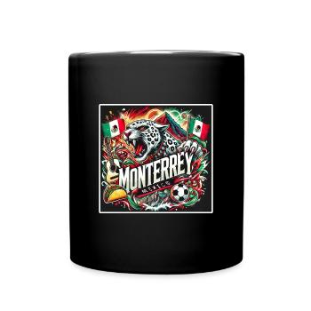 Monterrey Mexiko Städte Design - Tasse einfarbig - Schwarz - Vorne