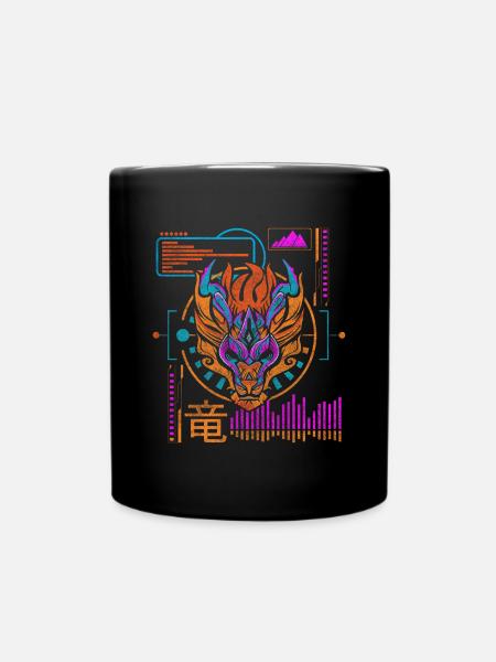 Future Style, Technology, Gaming - Full Colour Mug - black