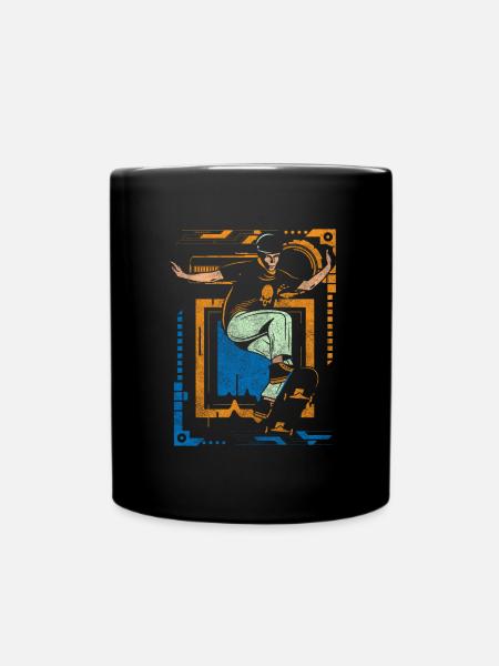 Cyborg Technology Anime Gamer - Full Colour Mug - black