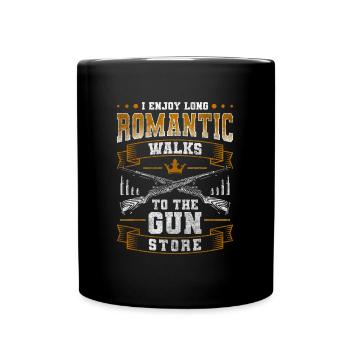 Arme à feu de chasse au pistolet - Mug uni - noir - Devant