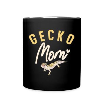 Leopard Gecko Reptile Pet Gecko - Full Colour Mug - black - Front