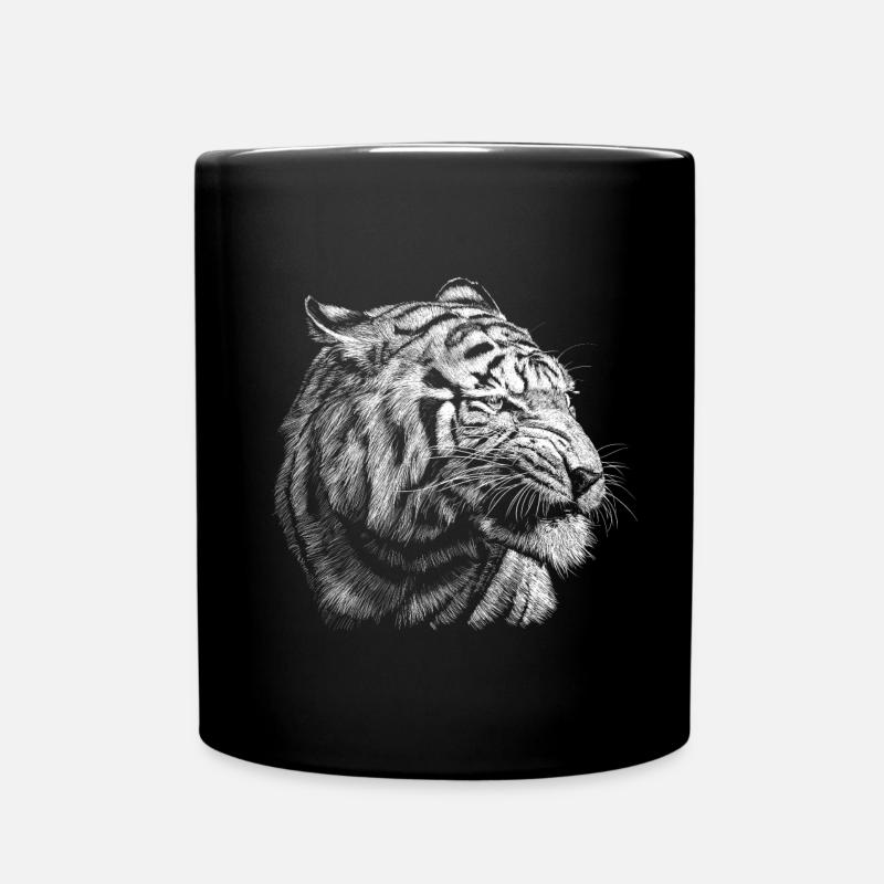Tiger - Tasse einfarbig - Schwarz